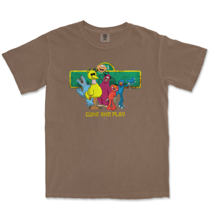 Comfort Colors T-Shirt Cursed Sesame Street in Espresso