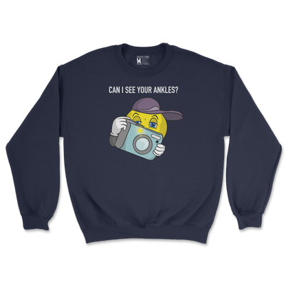 Gildan SoftStyle Crew Neck Let Me See Your Ankles in Navy