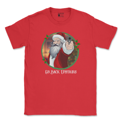 Gildan SoftStyle T-Shirt Angry Santa  in Red