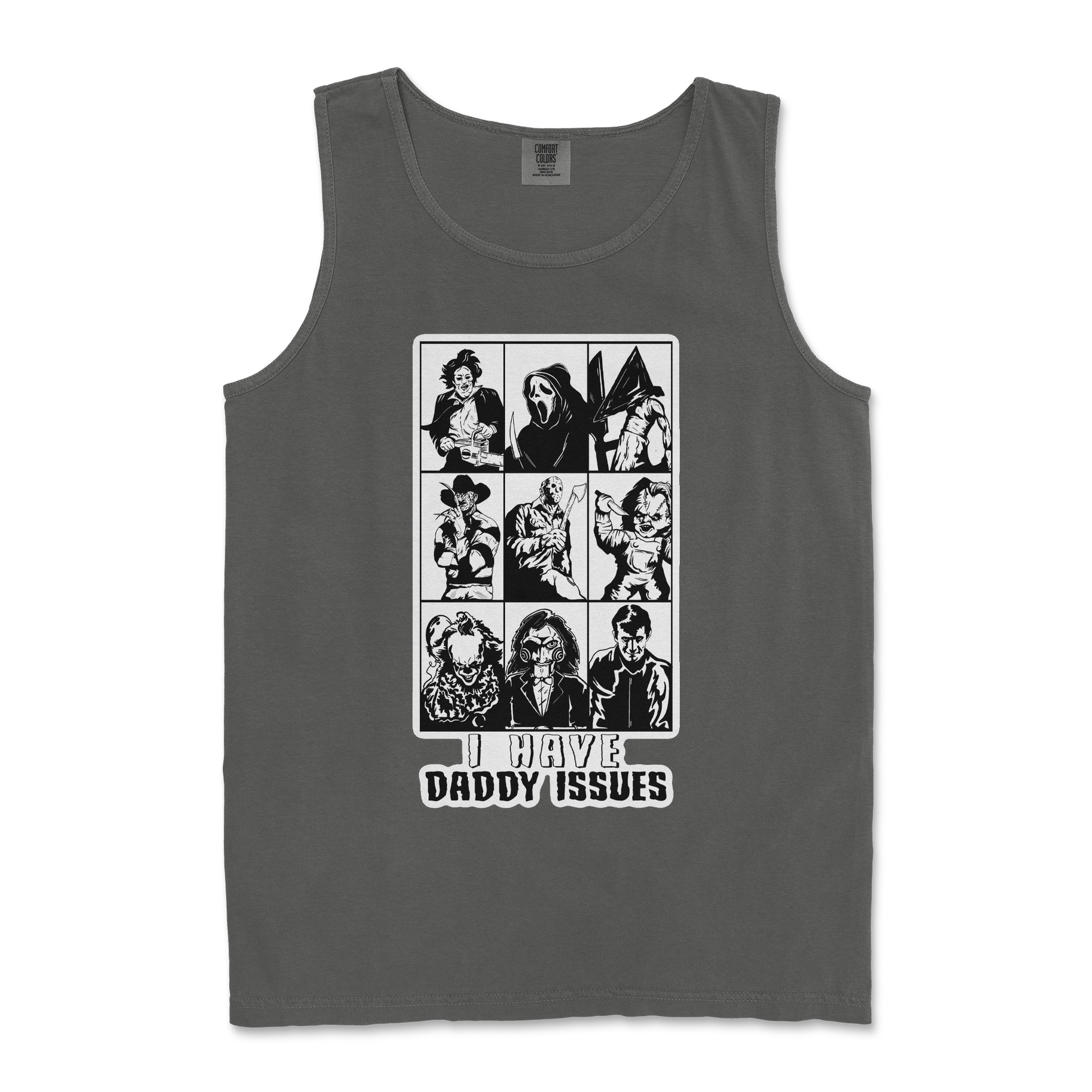 Comfort Colors Tank Top Daddy Issues  in Pepper