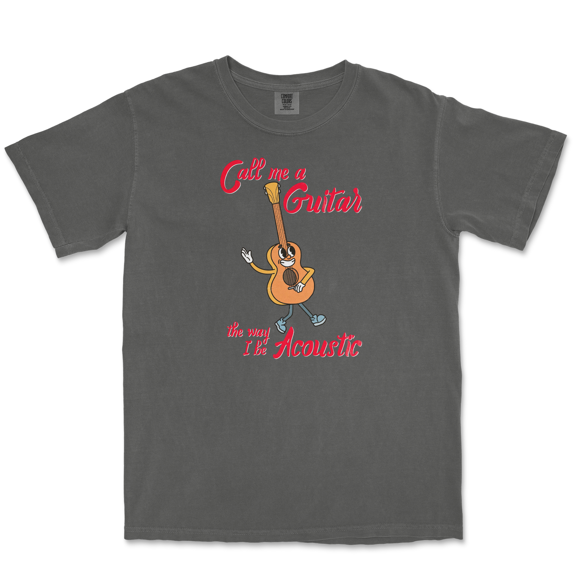 Comfort Colors T-Shirt I Do Be Acoustic  in Pepper