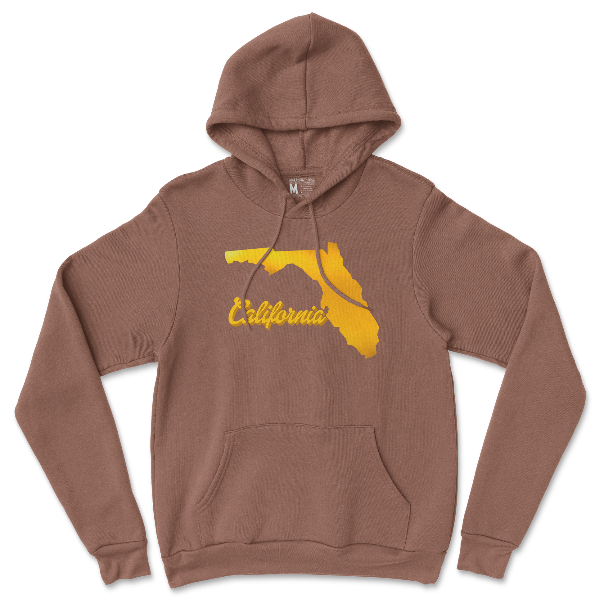 Gildan SoftStyle Hoodie California in Cocoa