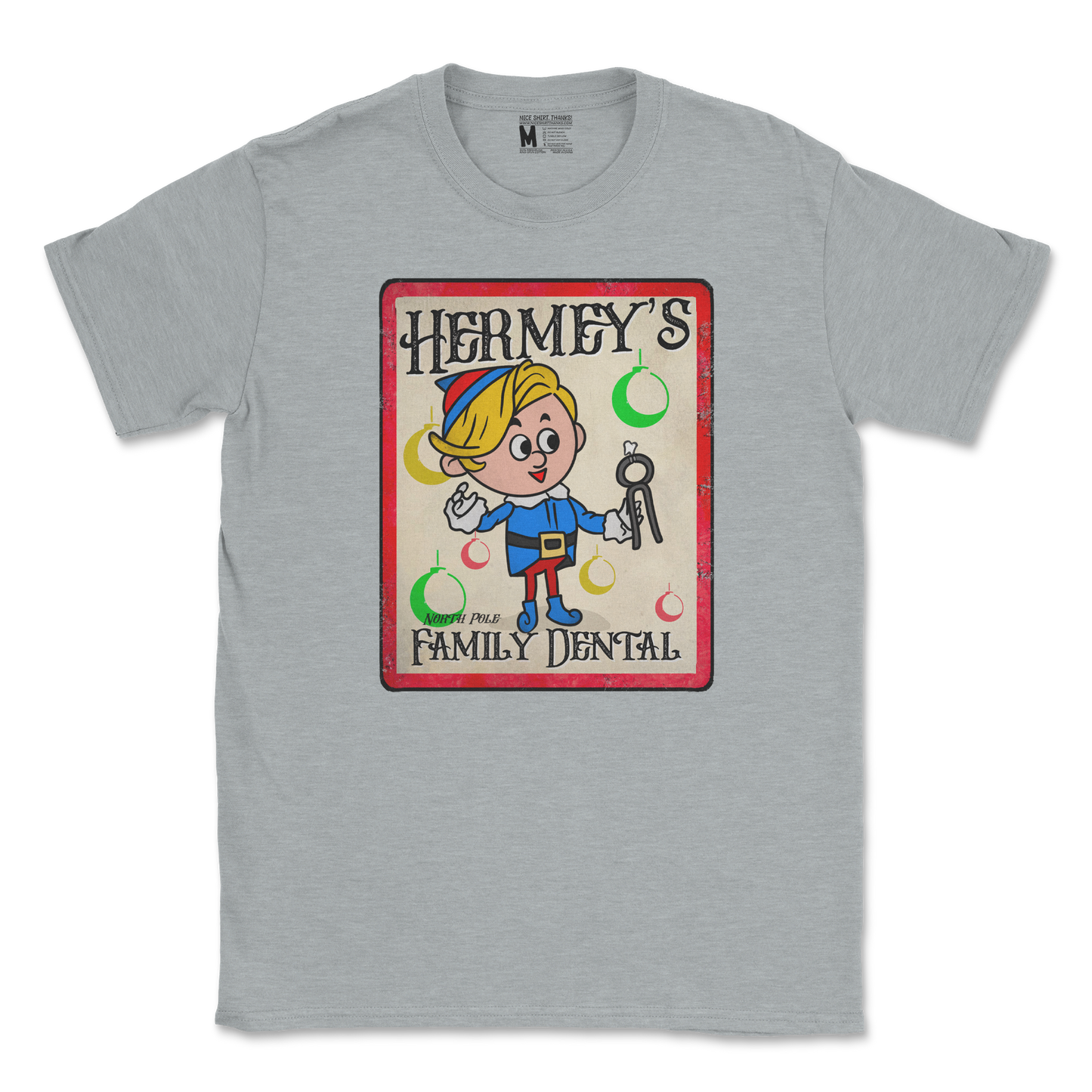 Gildan SoftStyle T-Shirt Hermey's Family Dental  in Sport-Grey