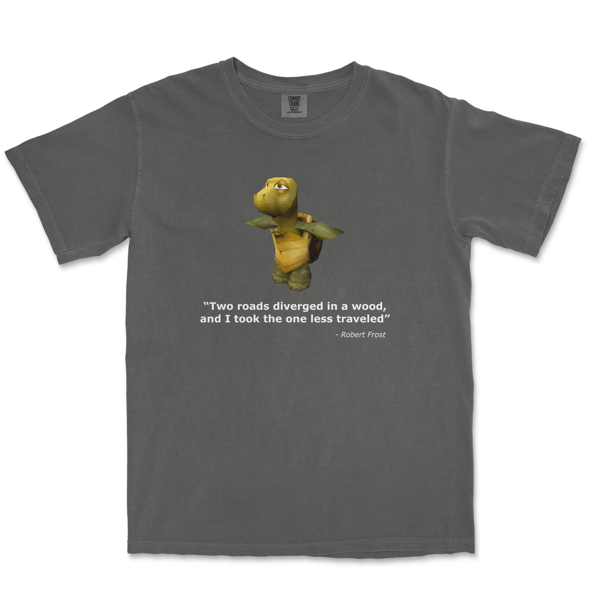 Comfort Colors T-Shirt Robert Frost Quote in Pepper