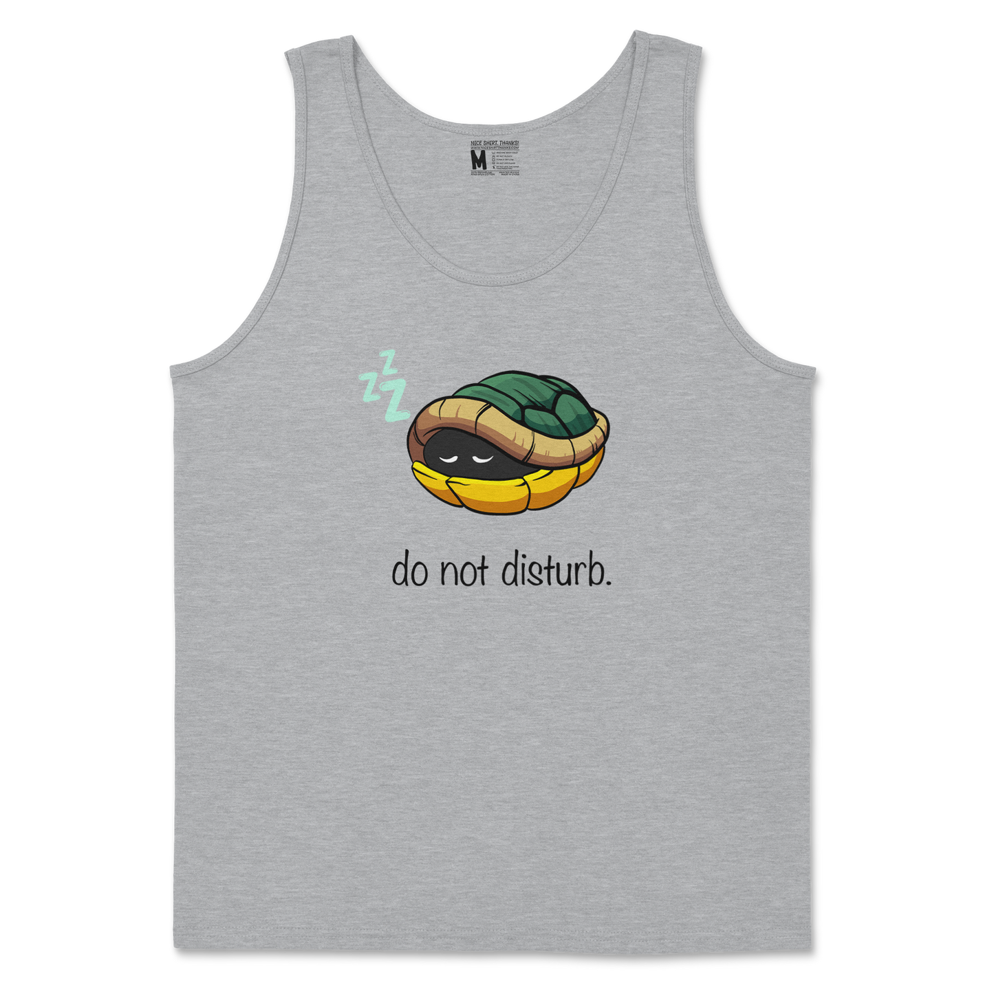 Gildan SoftStyle Tank Top Sleepin Turtle in Sports Grey