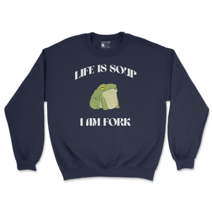 Gildan SoftStyle Crew Neck Life is Soup in Navy