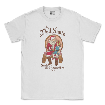 Gildan SoftStyle T-Shirt Mall Santa  in White