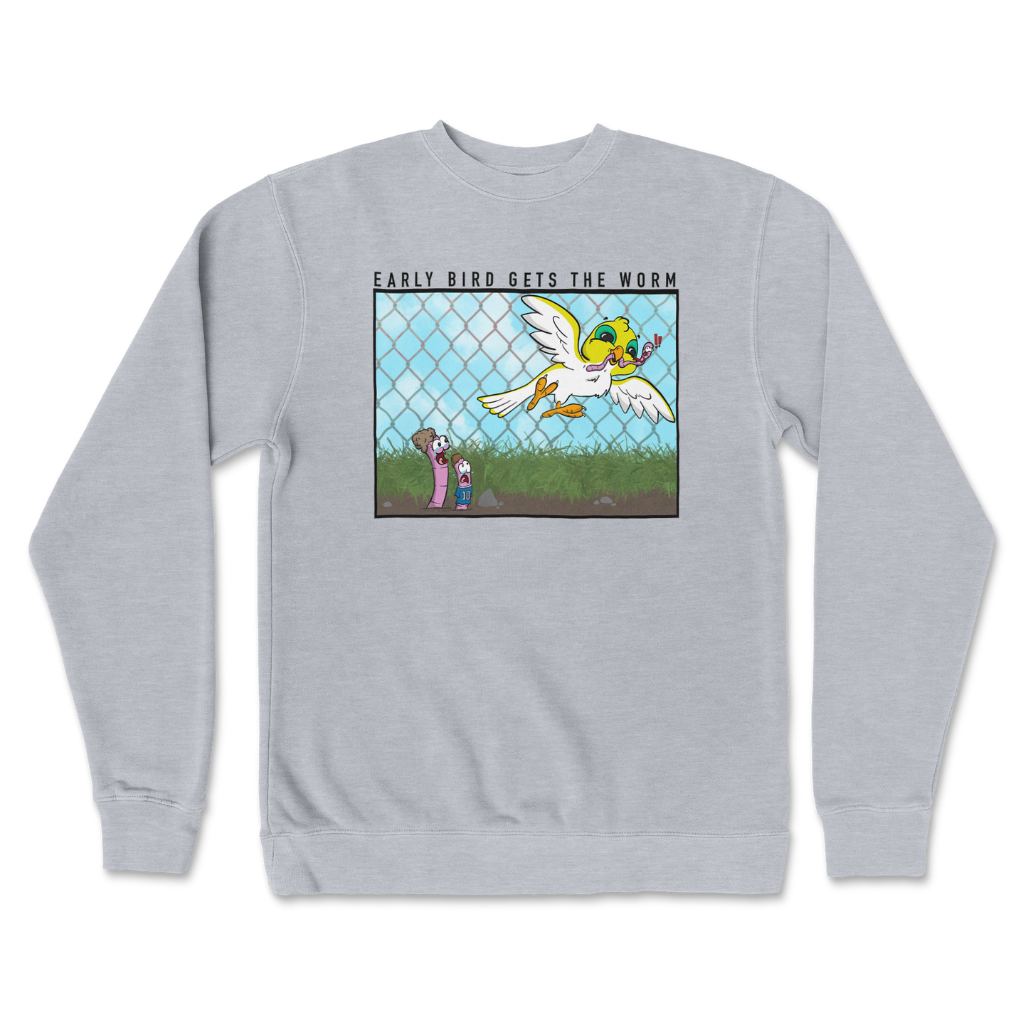 Independent Clothing Co. Crew Neck Early Bird in GreyHeather