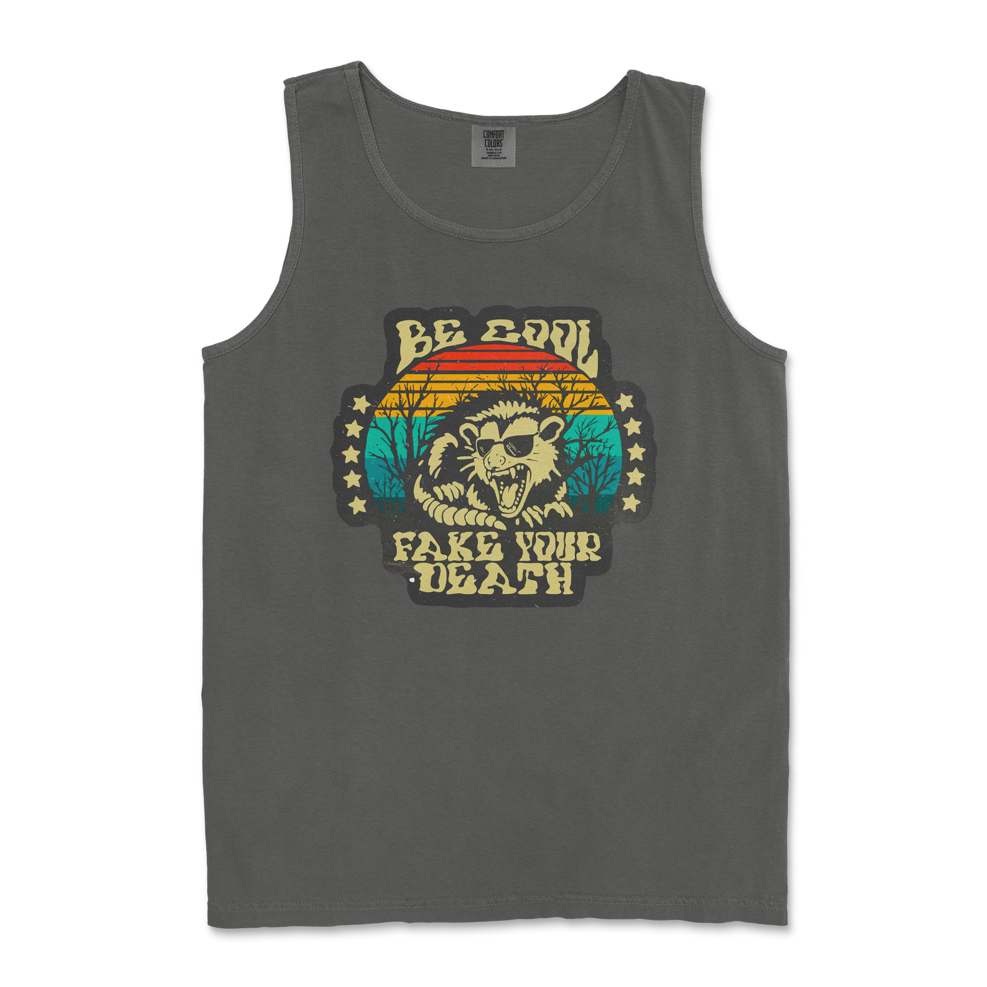 Comfort Colors Tank Top Fake Your Death in Pepper