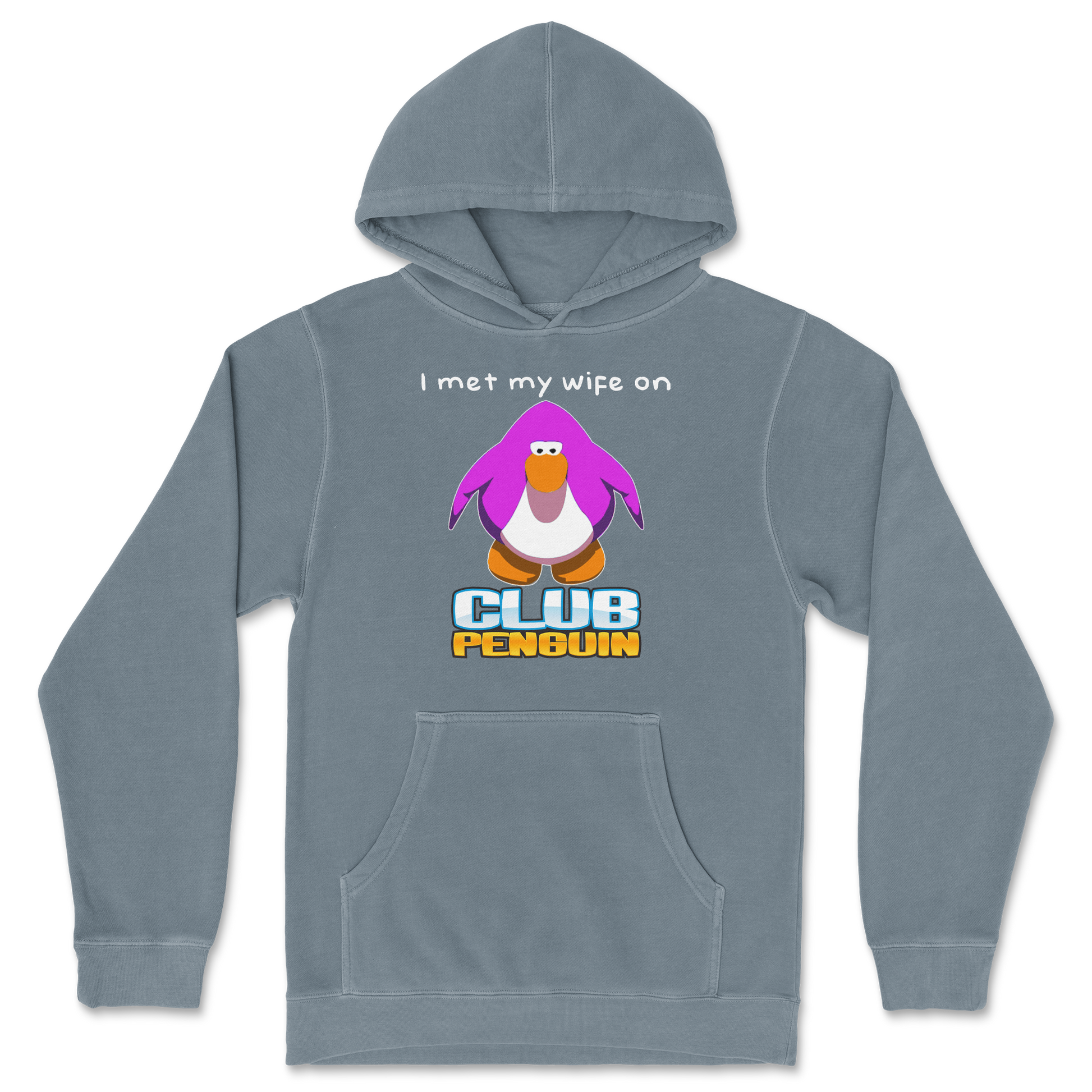 Independent Clothing Co. Hoodie Club Penguin Wife  in Blue-Magic