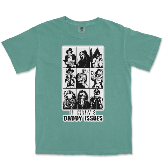 Comfort Colors T-Shirt Daddy Issues  in Light-Green