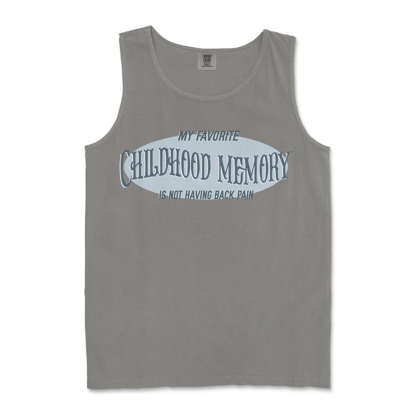 Comfort Colors Tank Top Childhood Memory in Grey