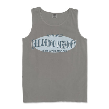 Comfort Colors Tank Top Childhood Memory in Grey