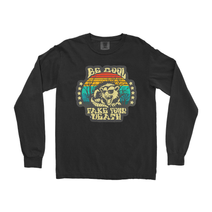 Comfort Colors Long Sleeve Fake Your Death in Black