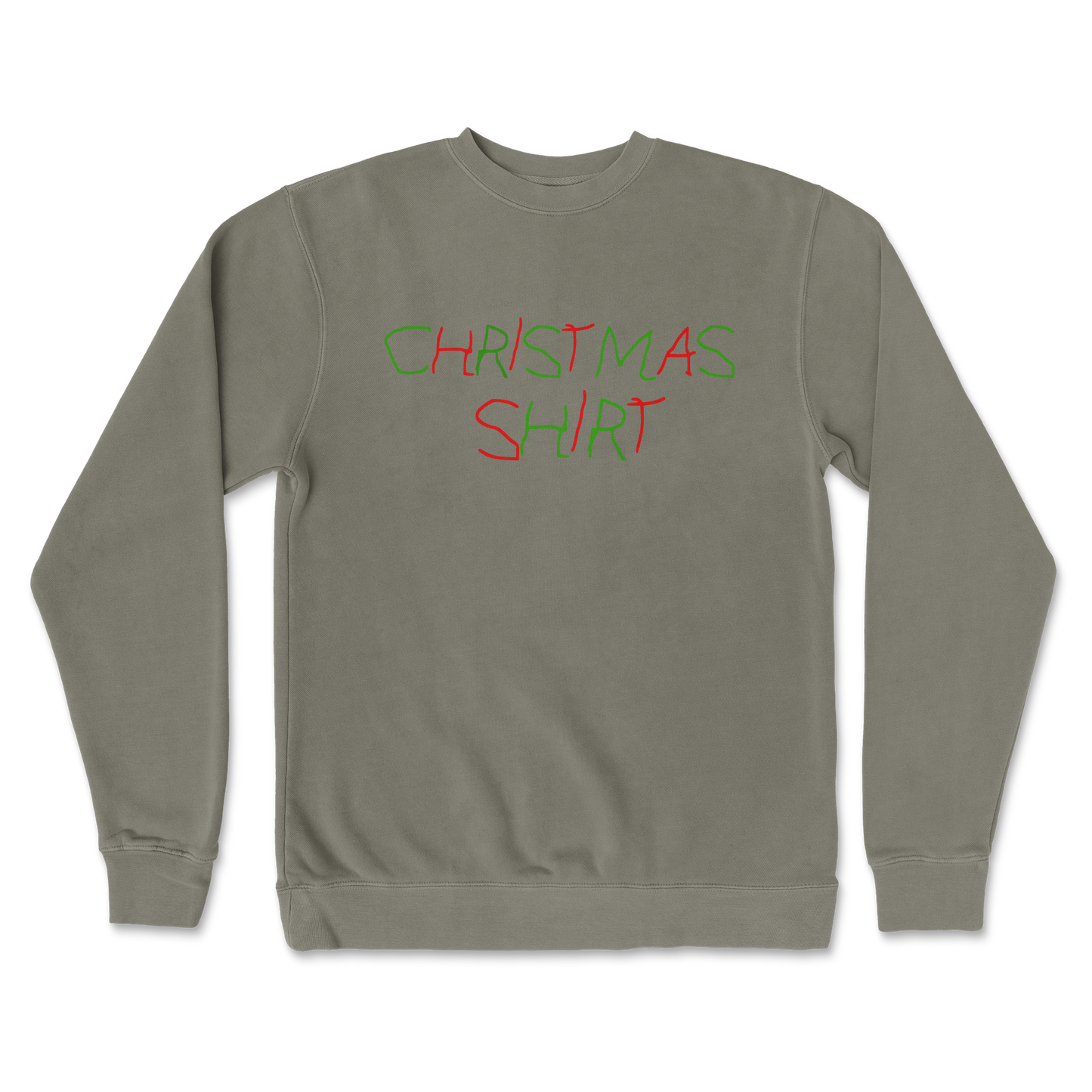 Independent Clothing Co. Crew Neck Christmas Shirt in Army