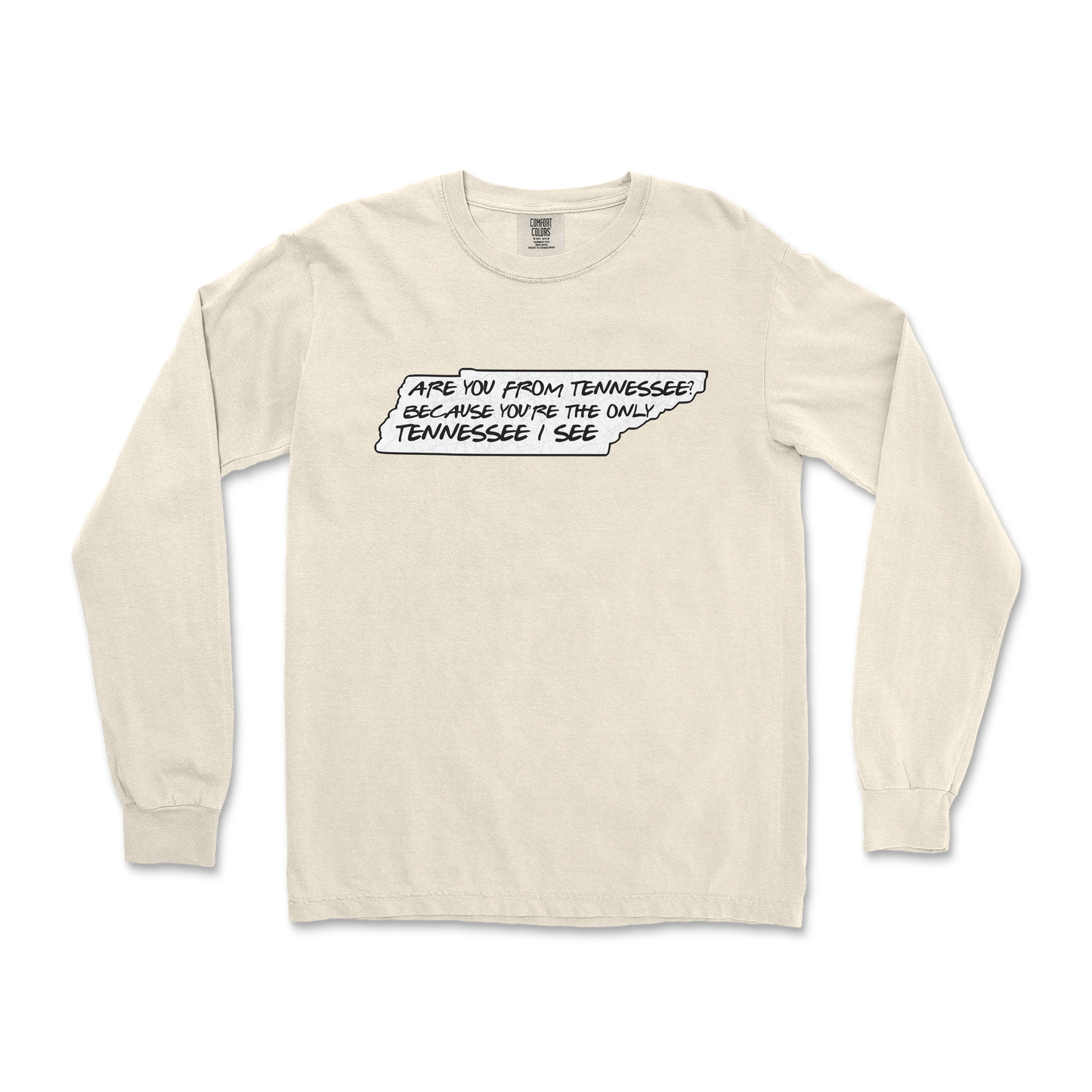 Comfort Colors Long Sleeve Tennessee in Ivory