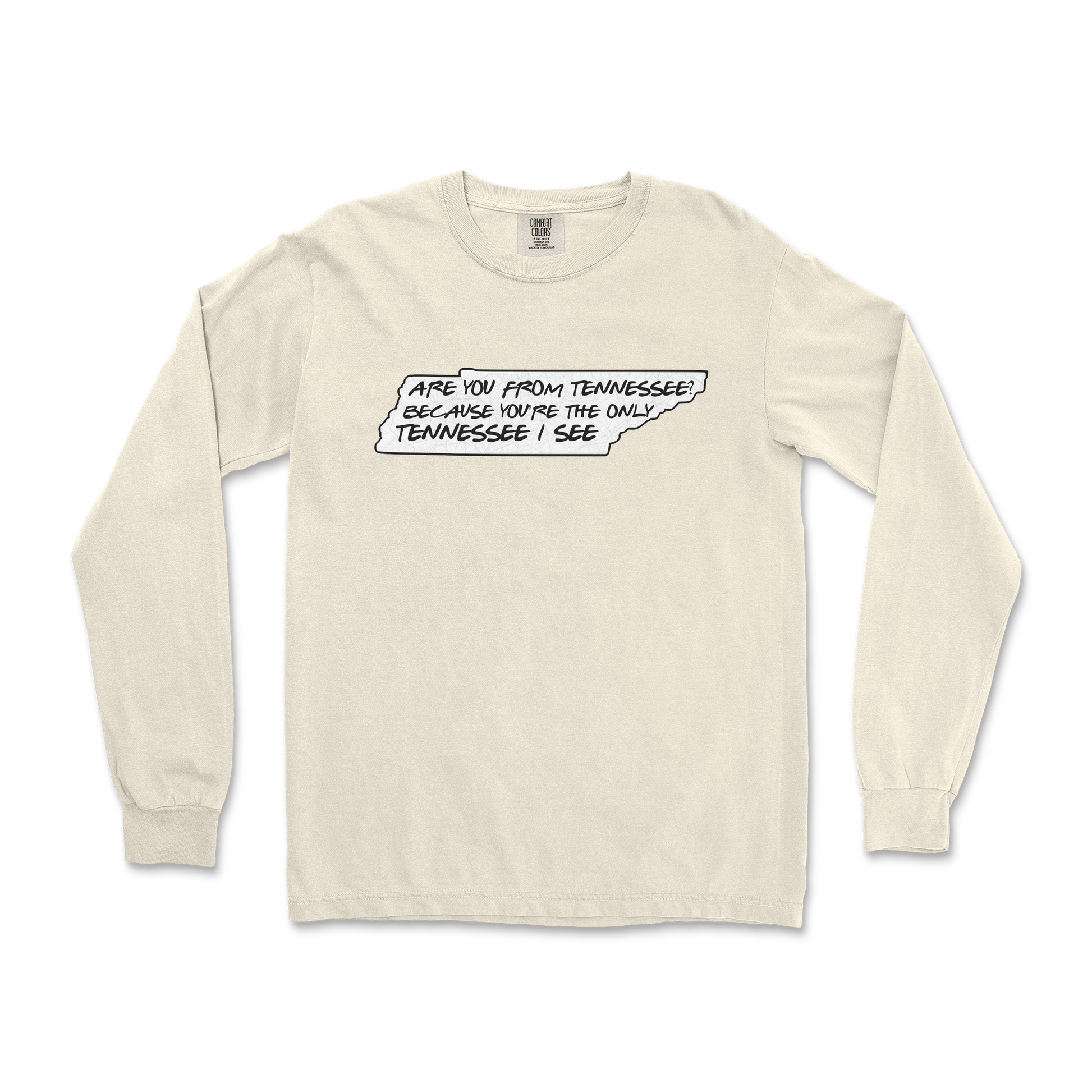 Comfort Colors Long Sleeve Tennessee in Ivory