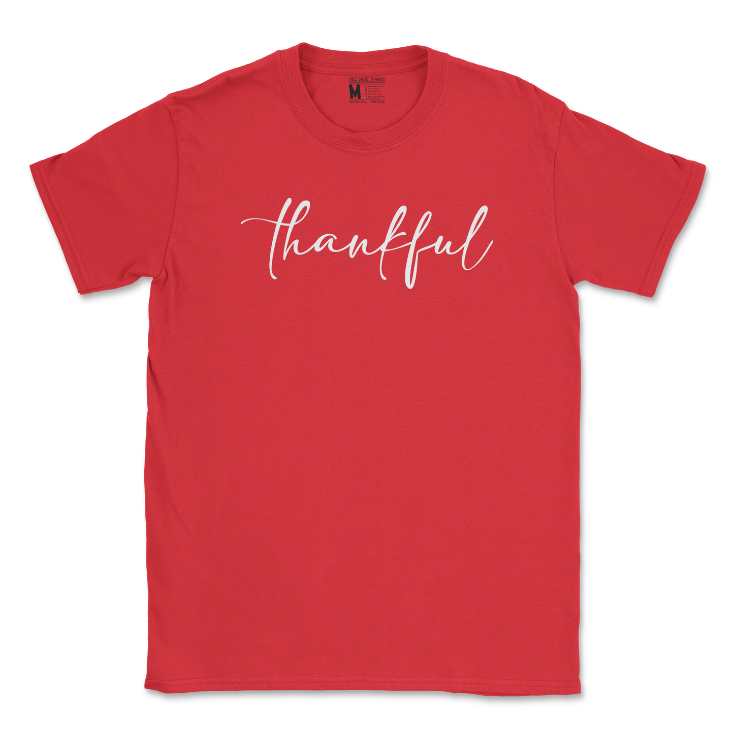 Gildan SoftStyle T-Shirt Thankful  in Red