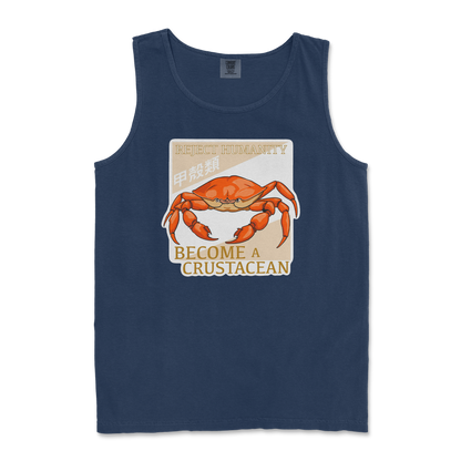 Comfort Colors Tank Top Embrace the Crab in True Navy