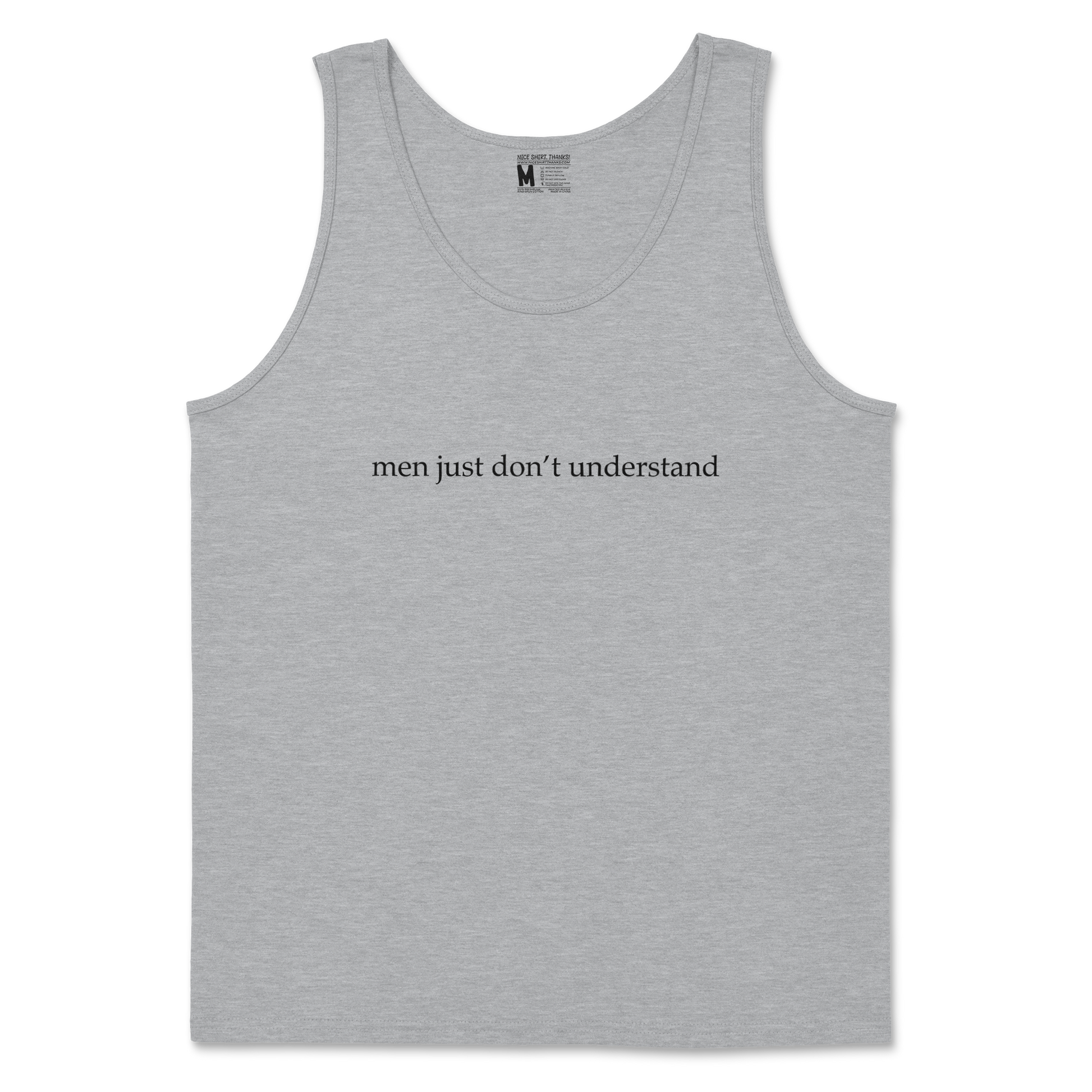 Gildan SoftStyle Tank Top Men Dont Understand in Sports Grey