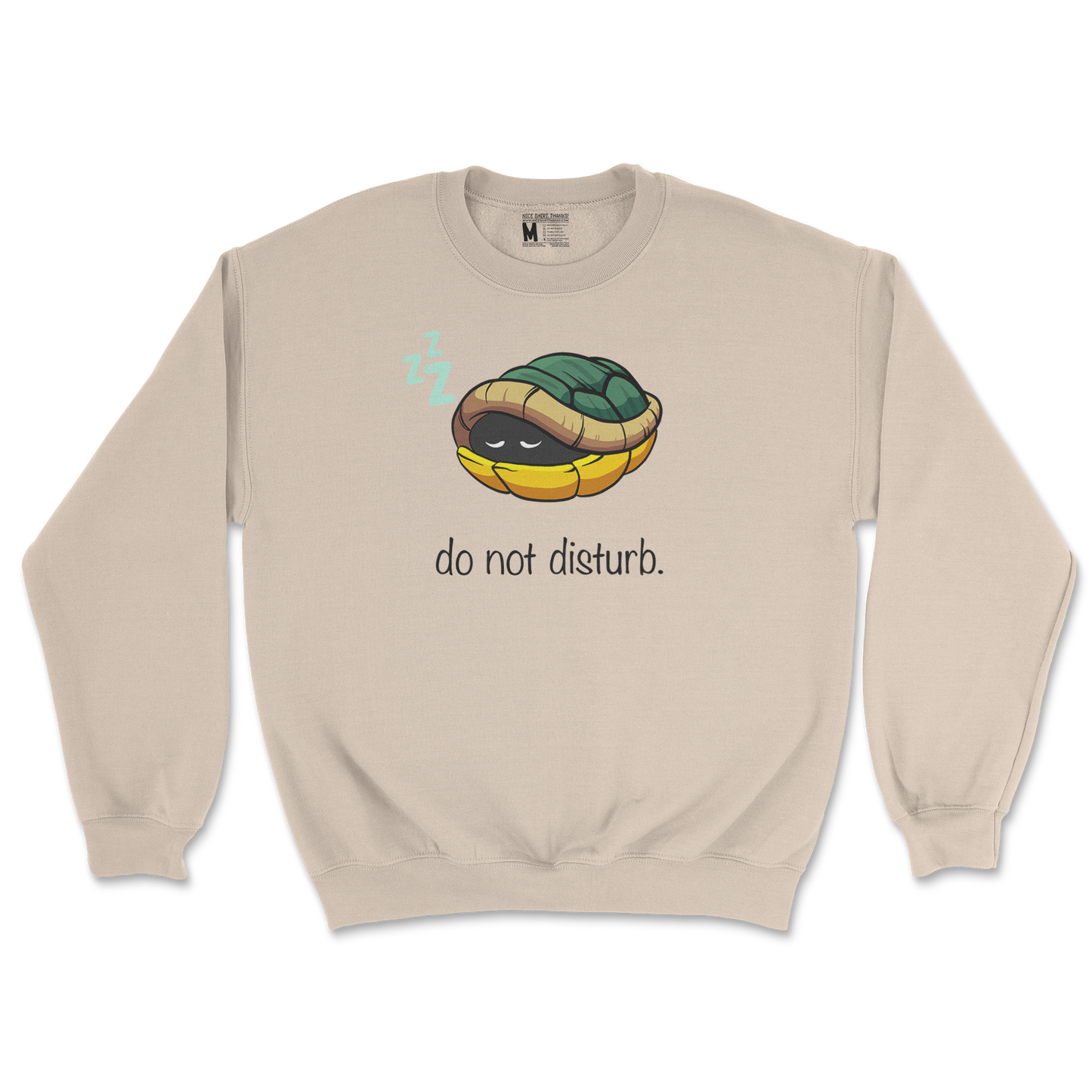 Gildan SoftStyle Crew Neck Sleepin Turtle in Sand