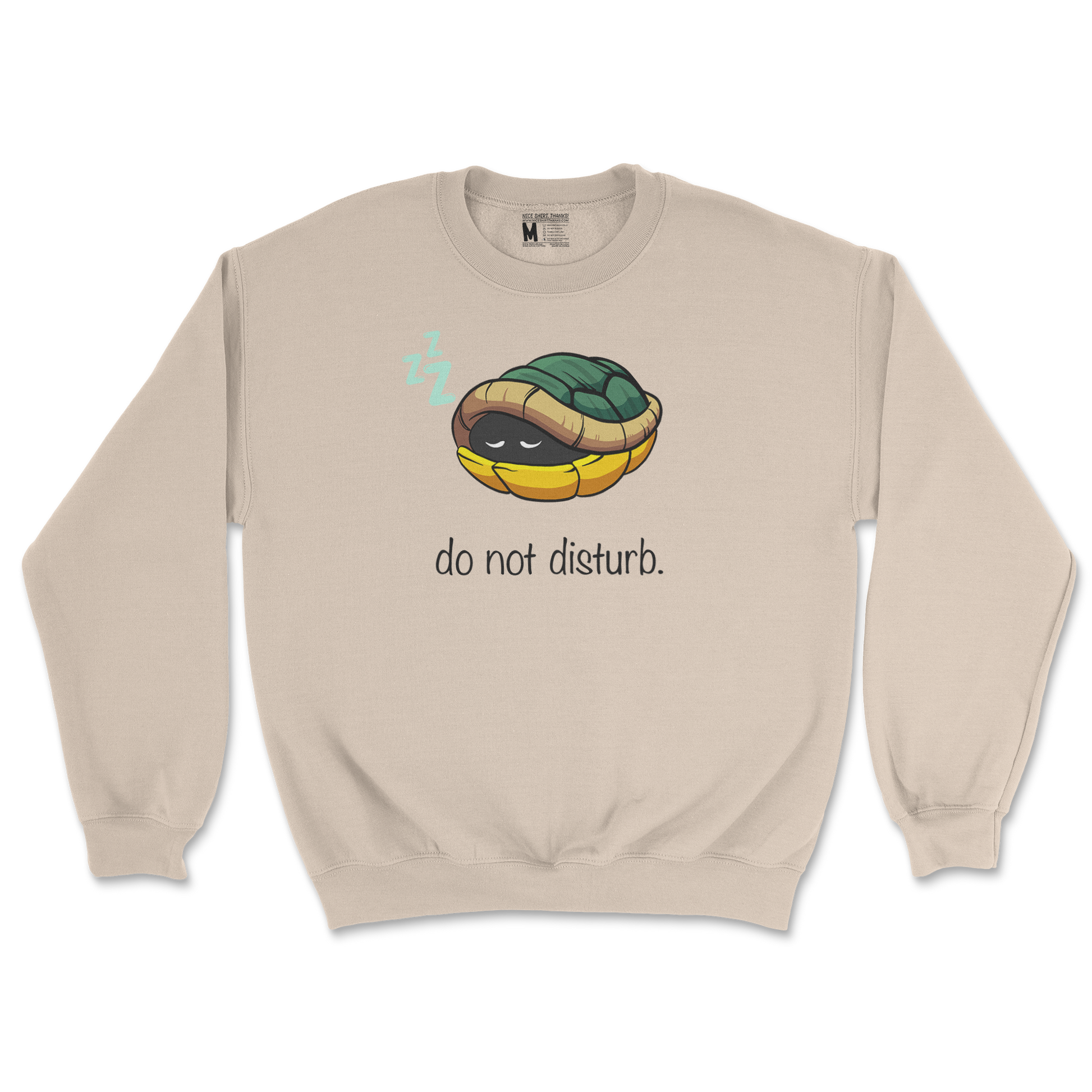 Gildan SoftStyle Crew Neck Sleepin Turtle in Sand