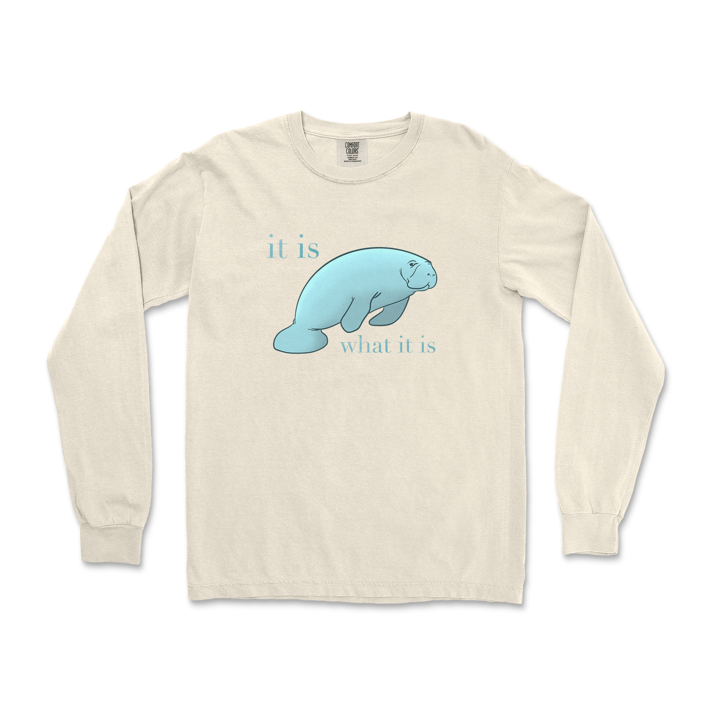 Comfort Colors Long Sleeve Manatee in Ivory