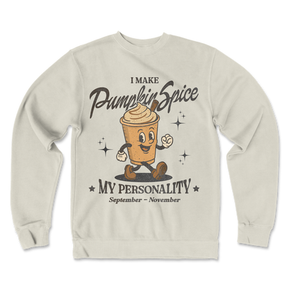 Independent Clothing Co. Crew Neck Pumpkin Spice Personality in Bone