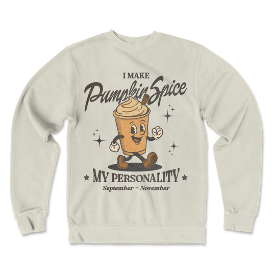 Independent Clothing Co. Crew Neck Pumpkin Spice Personality in Bone