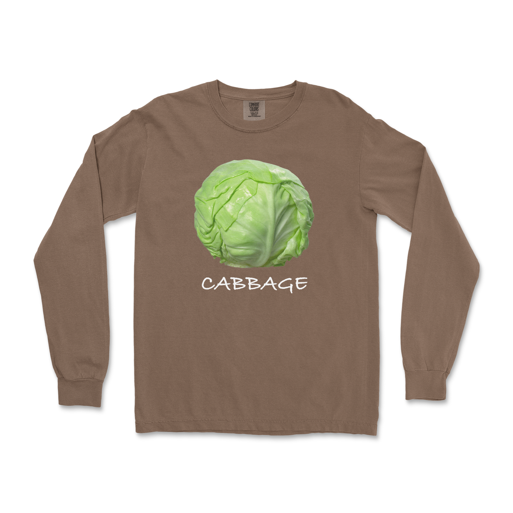 Comfort Colors Long Sleeve Cabbage in Espresso