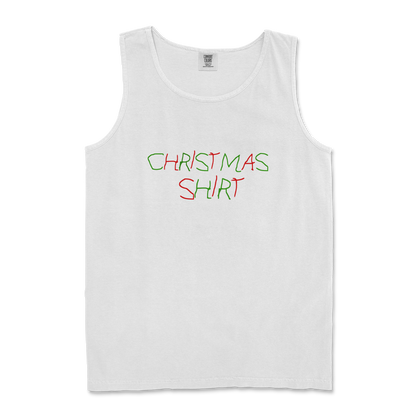 Comfort Colors Tank Top Christmas Shirt in White