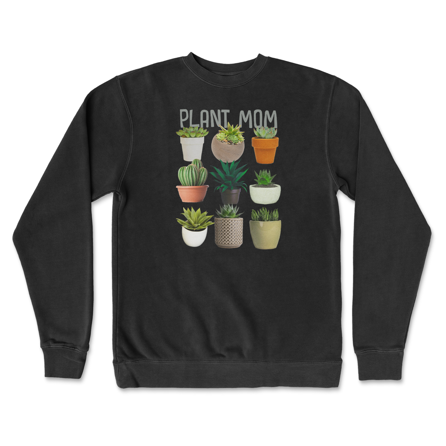 Independent Clothing Co. Crew Neck Plant Mom in Black