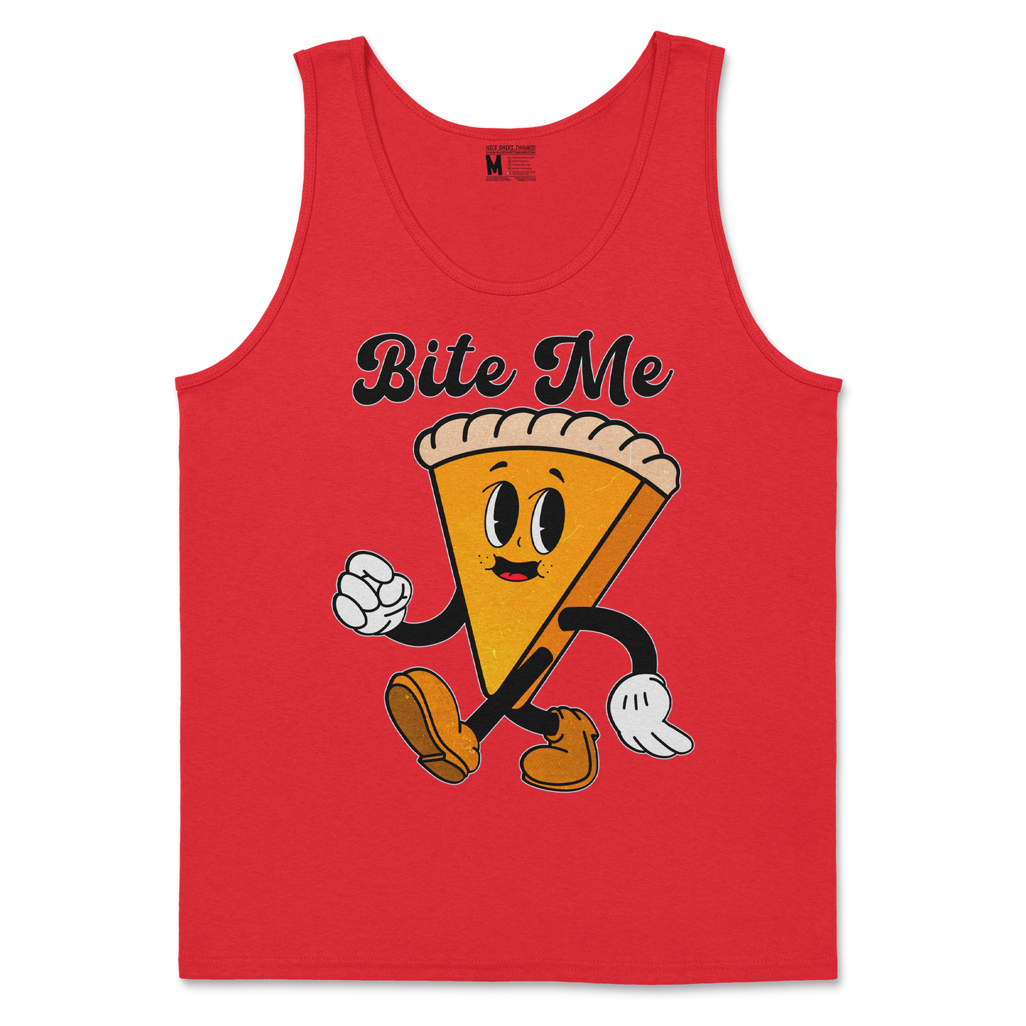 Gildan SoftStyle Tank Top Bite Me  in Red