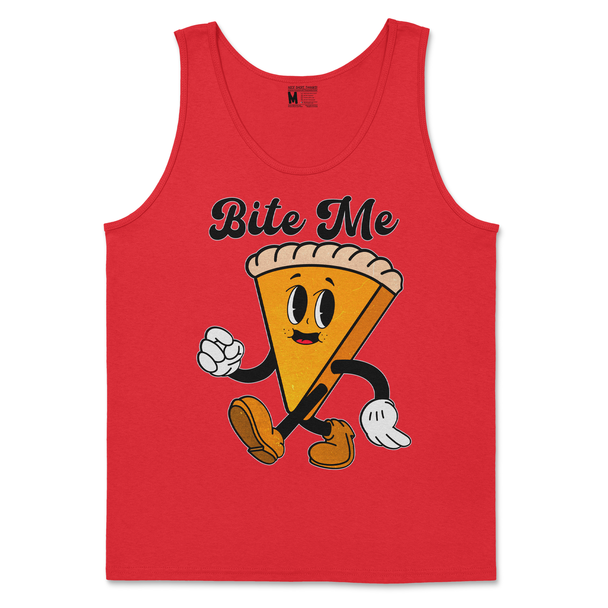 Gildan SoftStyle Tank Top Bite Me  in Red