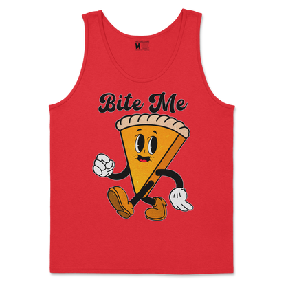 Gildan SoftStyle Tank Top Bite Me  in Red