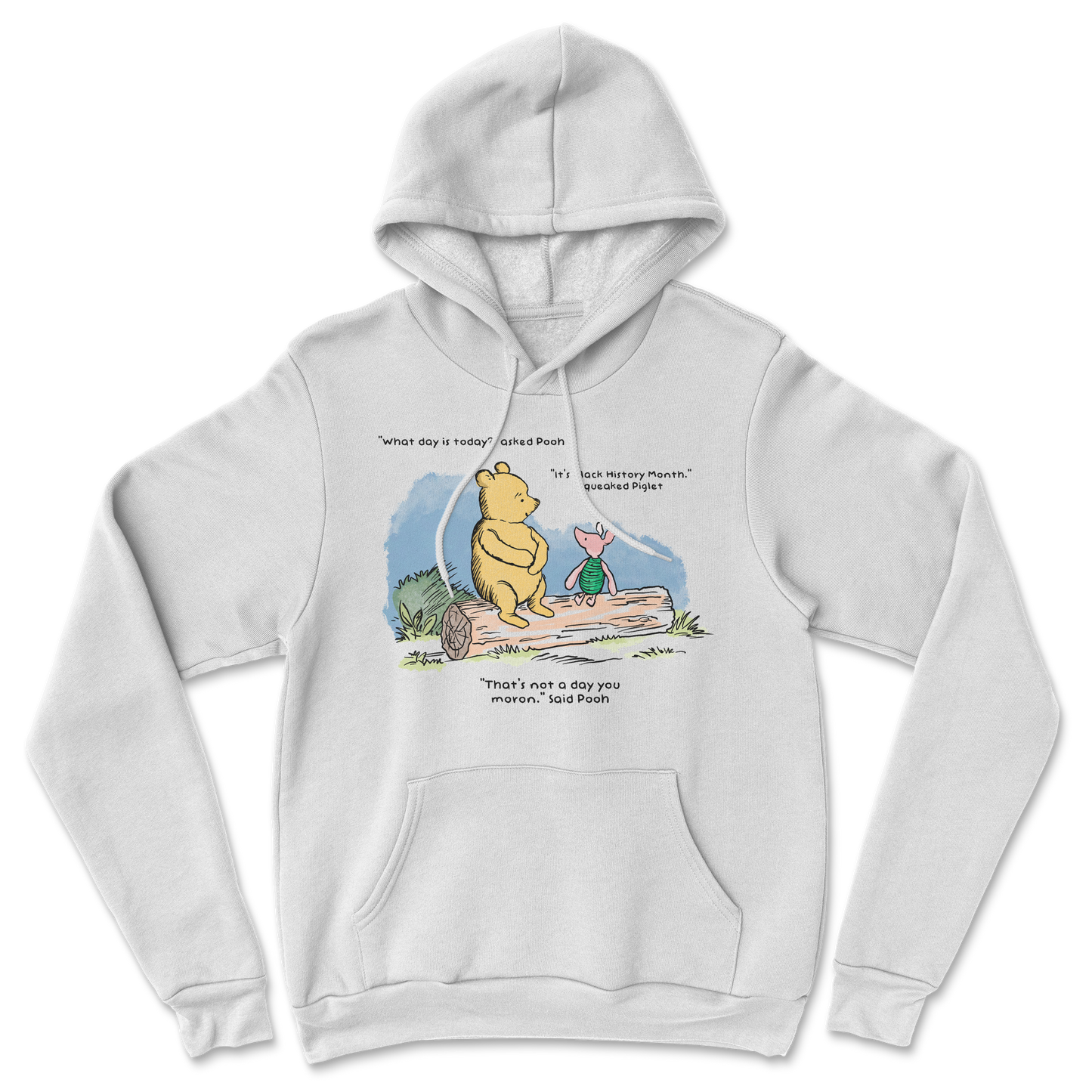 The Nice Shirt Hoodie Winnie the Pooh  in White