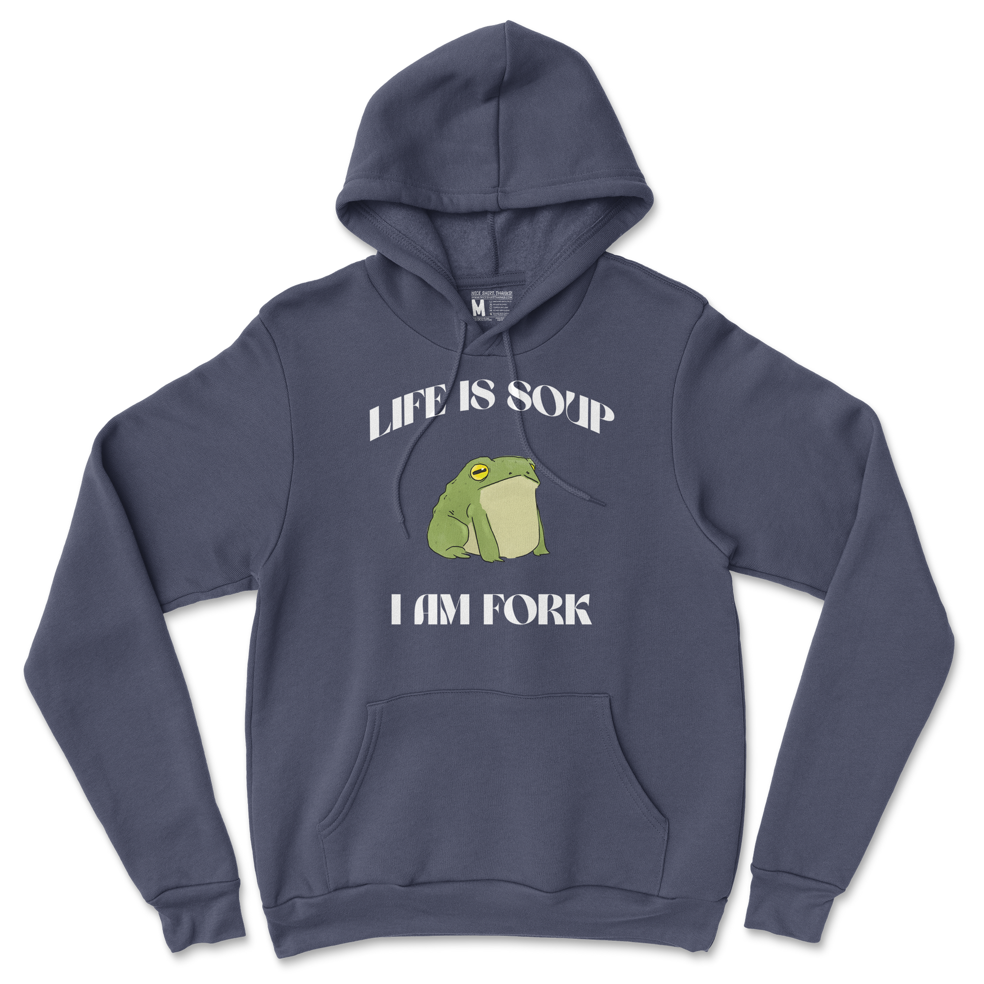 Gildan SoftStyle Hoodie I Am Fork  in Navy