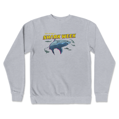 Independent Clothing Co. Crew Neck Shark Week in GreyHeather