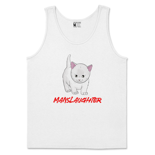 Gildan SoftStyle Tank Top Manslaughter in White