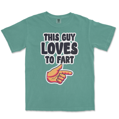 Comfort Colors T-Shirt Who Farted  in Light-Green