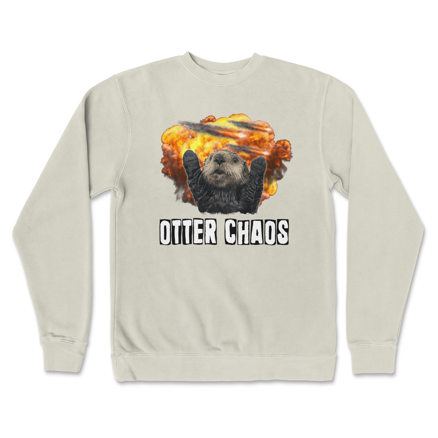 Independent Clothing Co. Crew Neck Otter Chaos in Bone