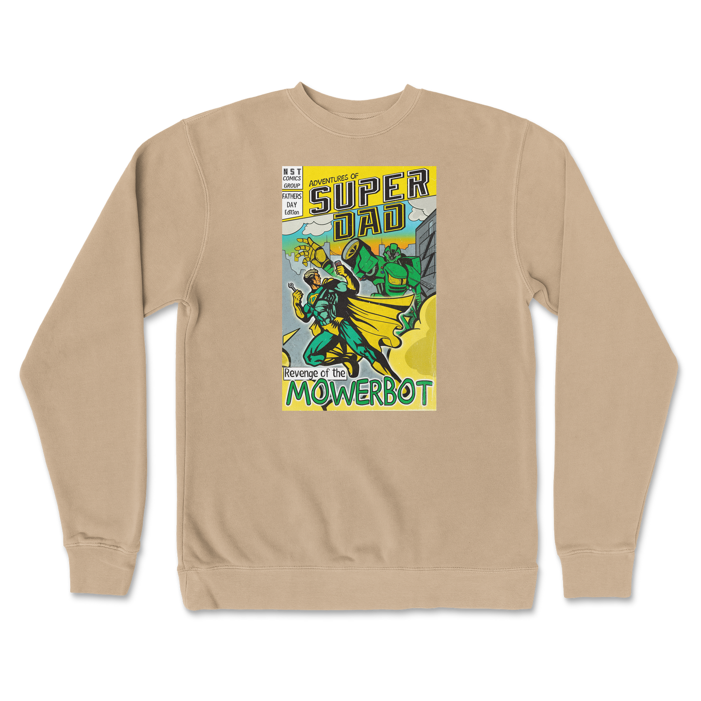 Independent Clothing Co. Crew Neck Super Dad in Sandstone