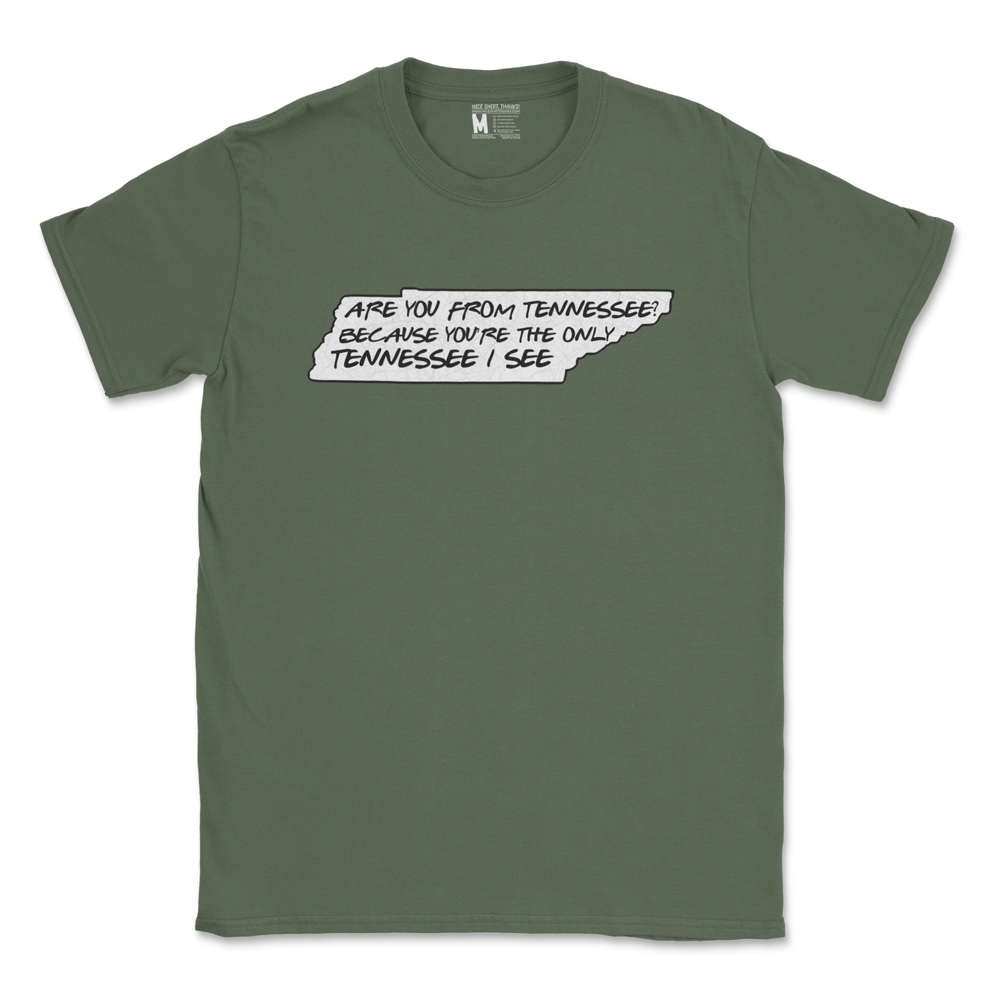 Gildan SoftStyle T-Shirt Tennessee in Military Green