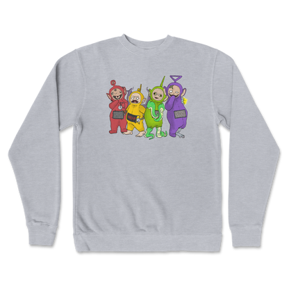 Independent Clothing Co. Crew Neck Telatubbies in GreyHeather