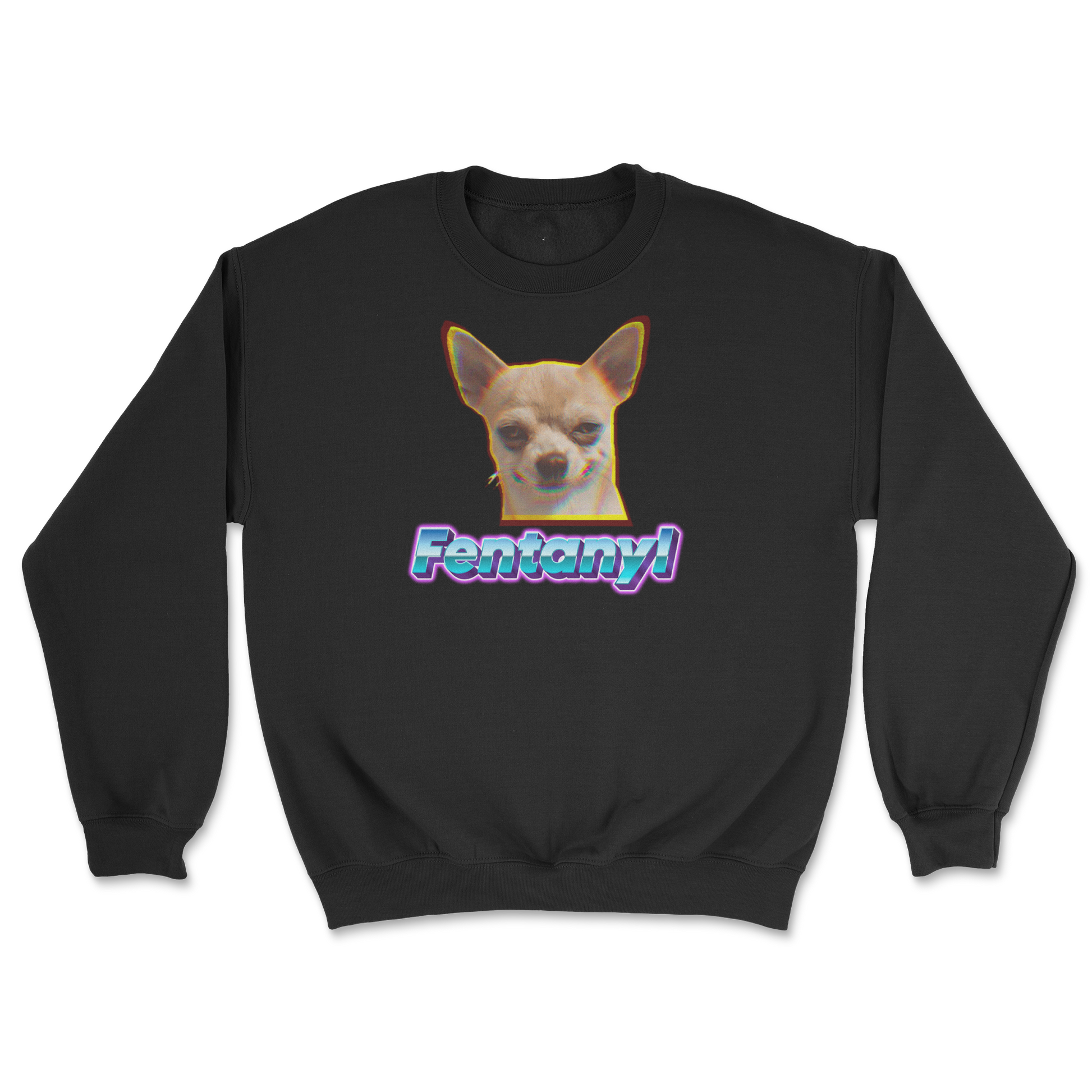 Gildan SoftStyle Crew Neck Fent in Black