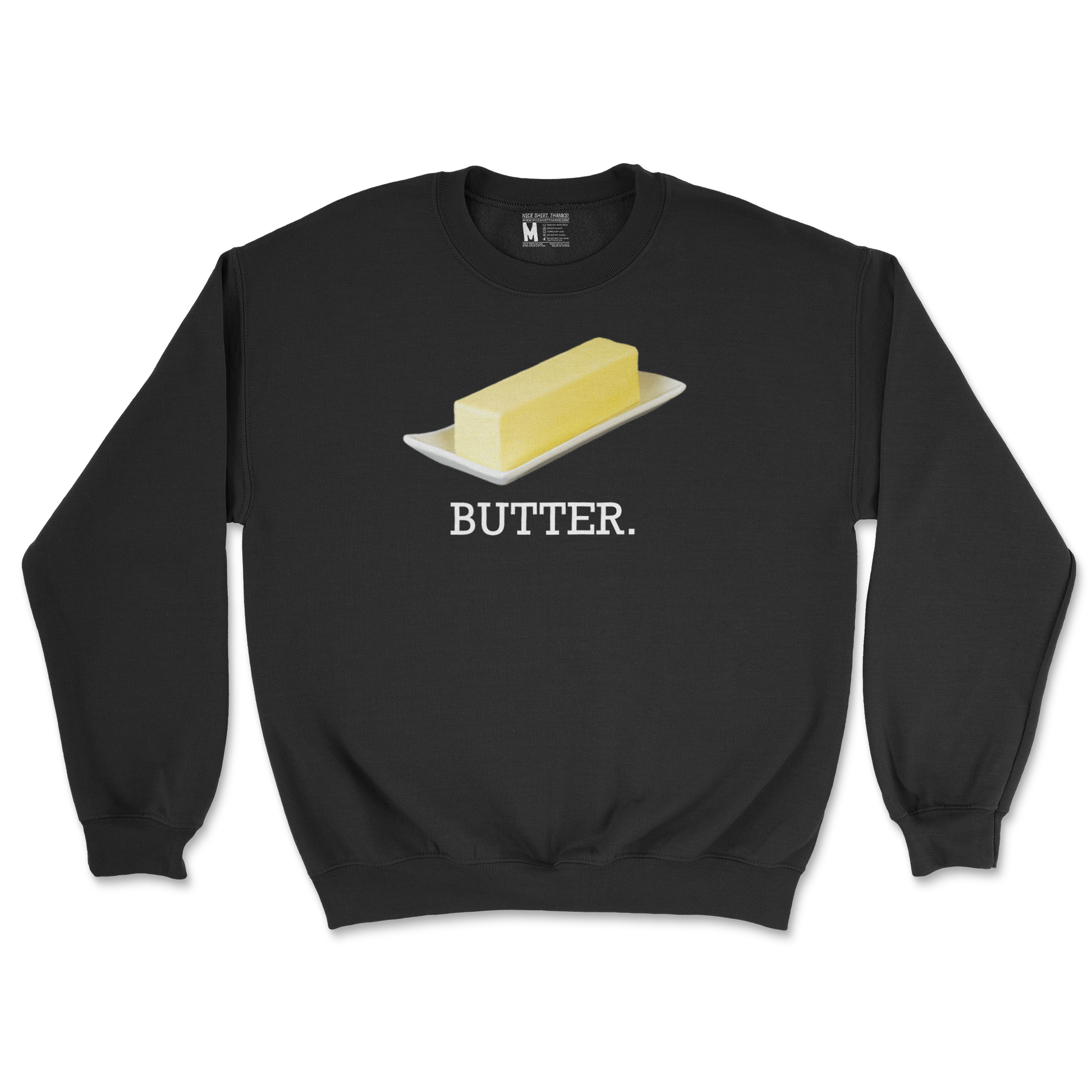 Gildan SoftStyle Crew Neck Butter in Black