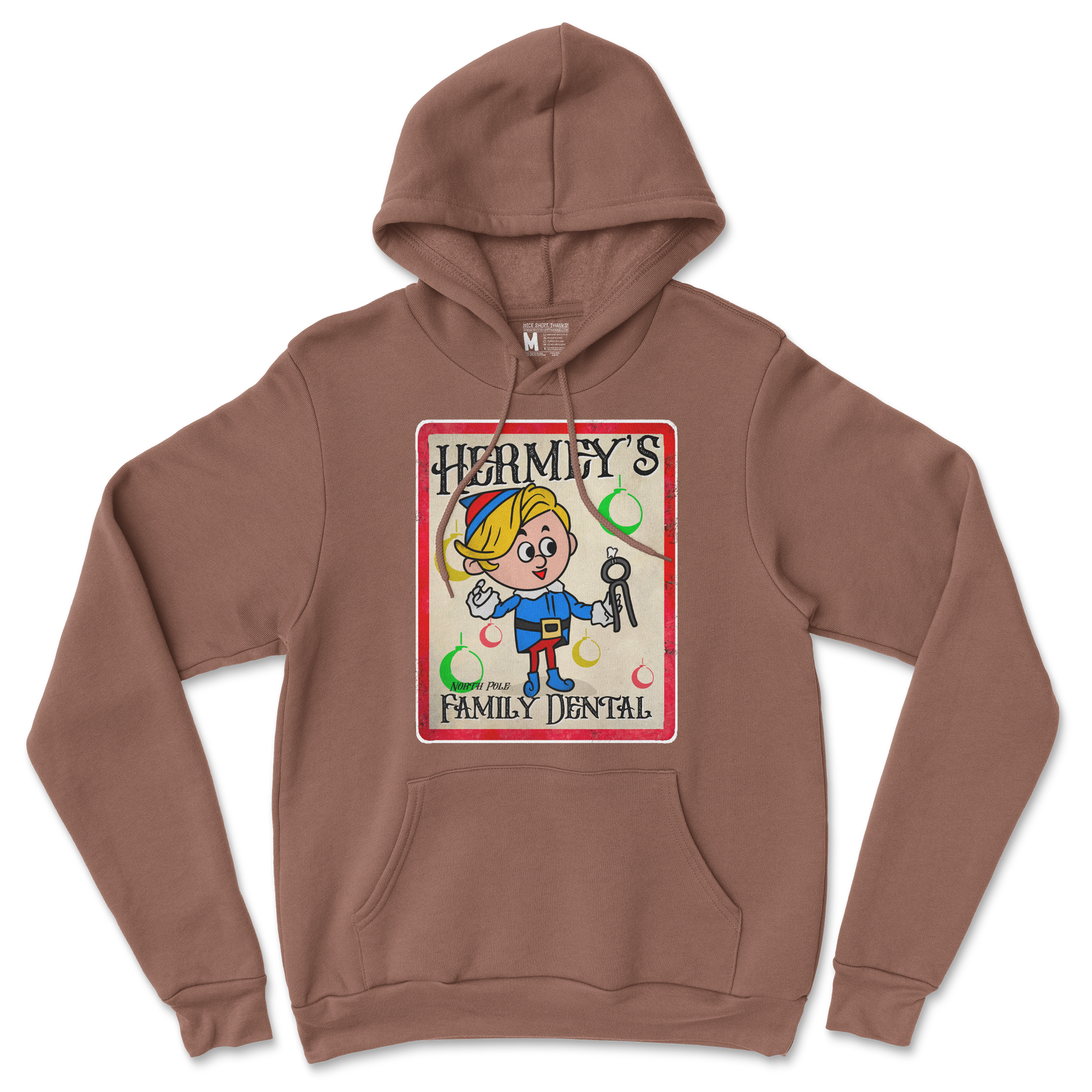 Gildan SoftStyle Hoodie Hermey's Family Dental  in Cocoa