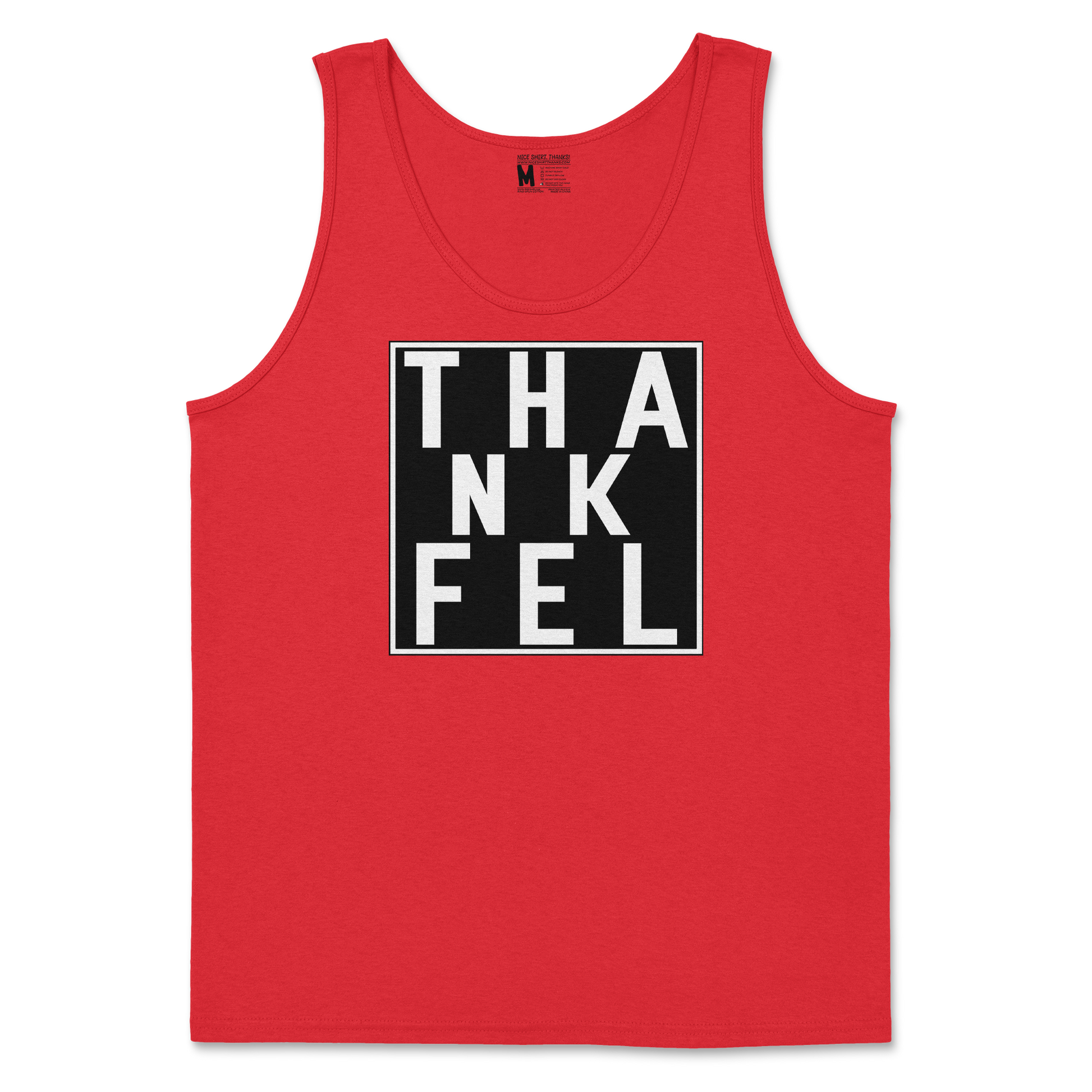 Gildan SoftStyle Tank Top THANKFEL in Red