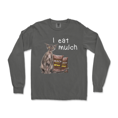 Comfort Colors Long Sleeve I Eat Mulch in Pepper