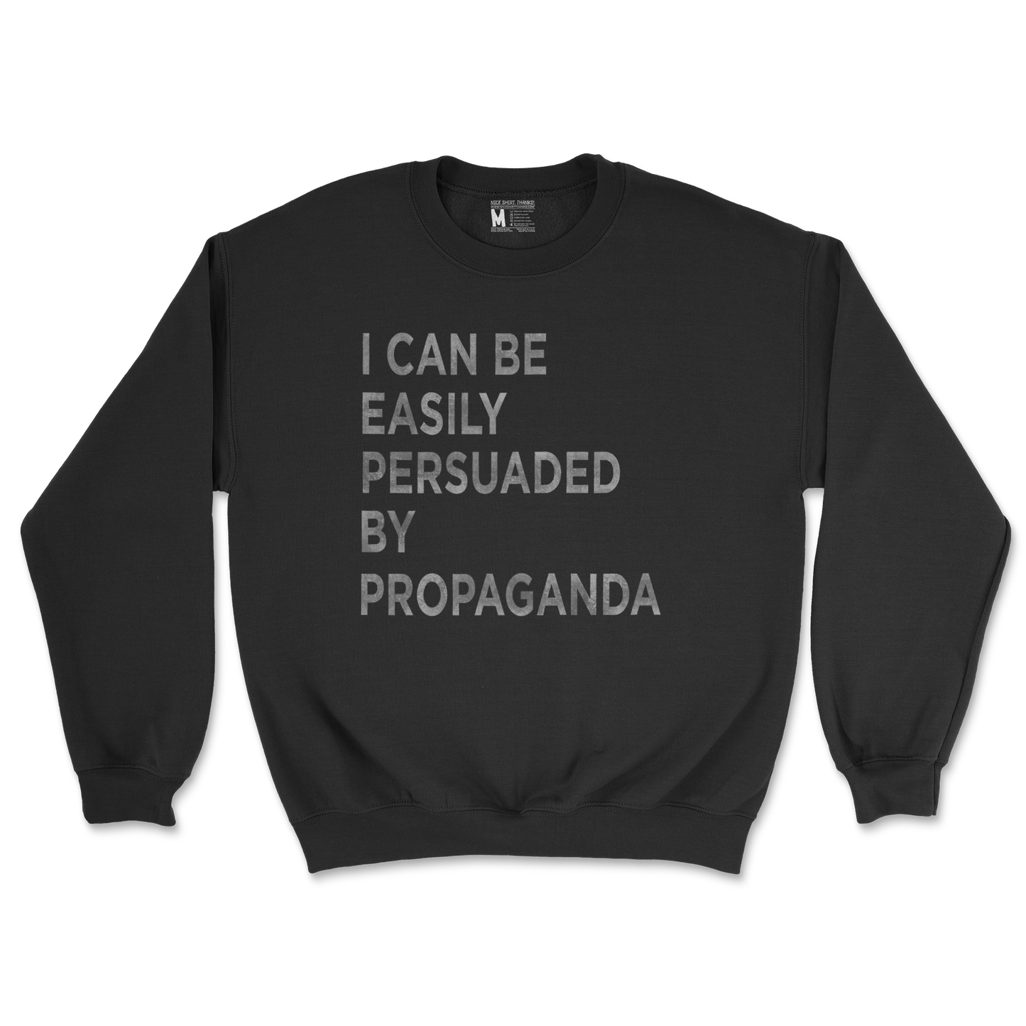 Gildan SoftStyle Crew Neck Propaganda in Black